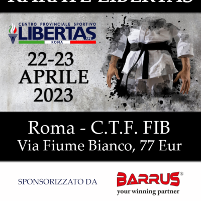 Tra Quindici Giorni A Roma I Campionati Nazionali Libertas Di Karate. La Manifestazione Si Terrà Il 22 E 23 Aprile